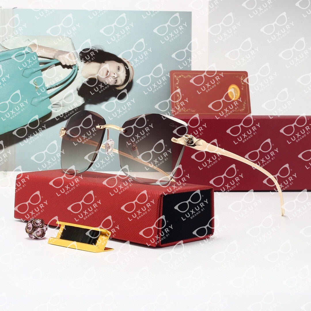 Luxury Designer car men&#039;s Sunglasses fashion women&#039;s Sunglasses rectangular mirror classic large frame retro Sunglass travel UV400 glasses