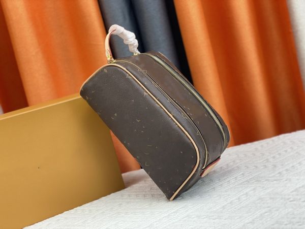 DOPP KIT men&#039;s cases handbag Toilet Pouch wash bag Pochettes luxury designer Vintage lady beauty double zipper large capacity cosmetic