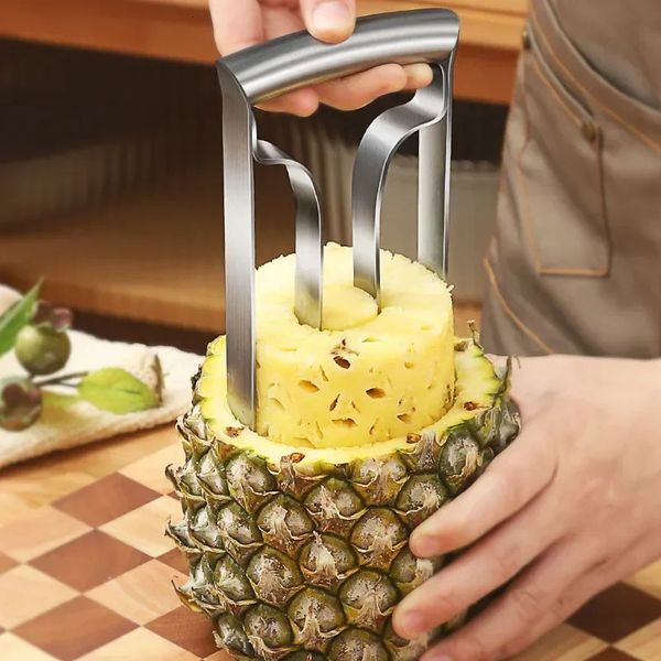 1PC Pineapple Knife Peeler Household Stainless Steel Fruit Eye Cutting Tool Kitchen Gadgets 241127