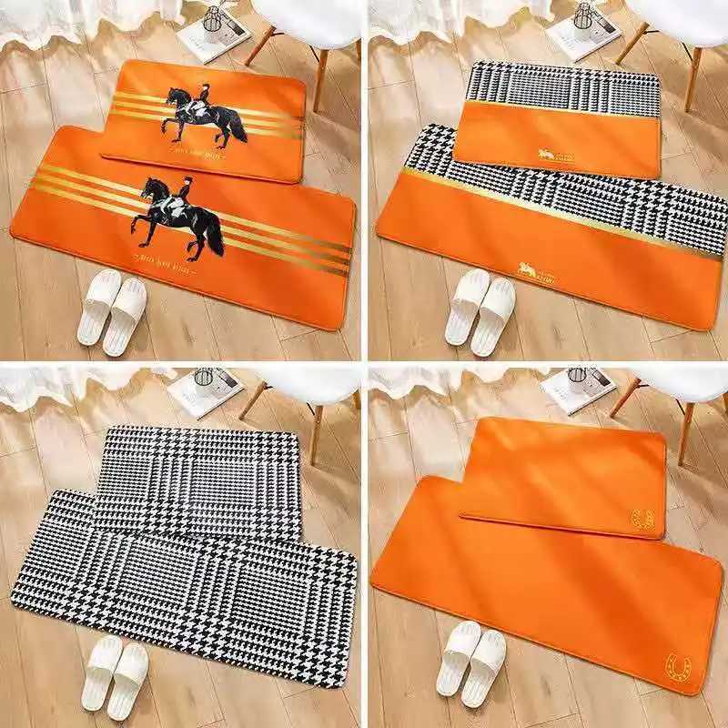 Nordic Fashion Strip Bedroom Bedside Mats Living Room Door Rugs Kitchen American Style Carpet Balcony Thick Plush Comfortable S250818