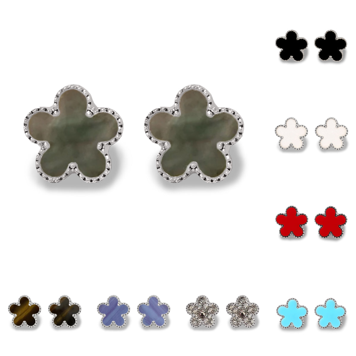 clover earrings designer jewelry earrings designer for women stainless steel jewellery Classic Engagement flower earrings pearl jewlery stud earring