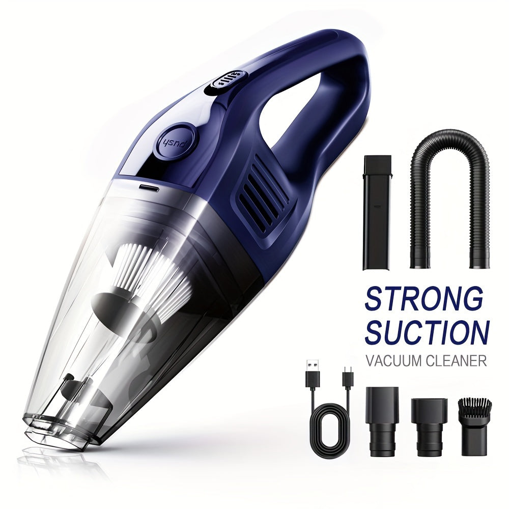 TEMU Car Vacuum Cleaner 5000pa Strong Suction, Powerful Handheld Wireless Vacuum Cleaner, Usb Charging Long Working, Car Accessories For Men Women,