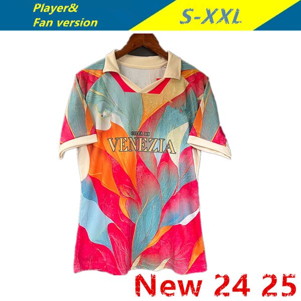 24 25 Venezia FC Soccer Jerseys home Black Away White Third Blue 4th Red ARAMU FORTE Venice 2024 2025 BUSIO Football Shirts Adukt Men Unifor