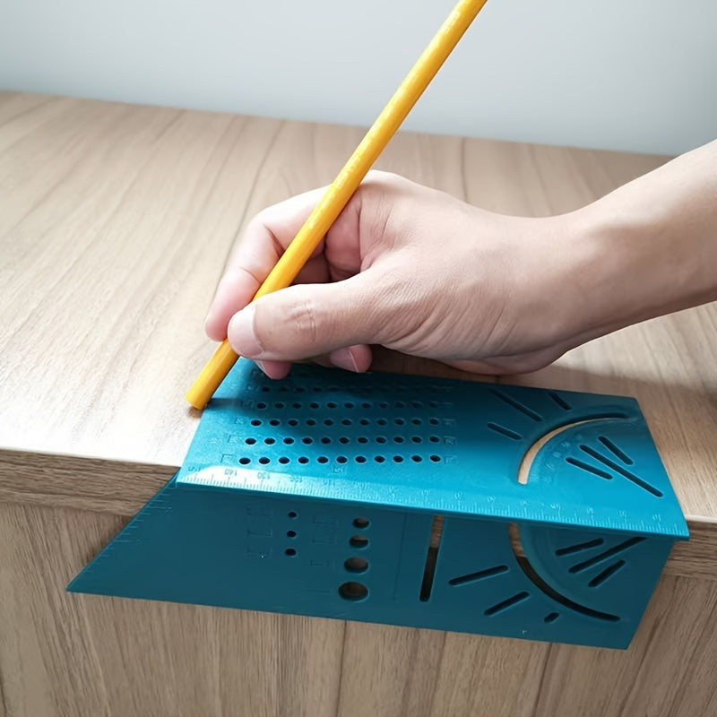 TEMU Precision 45° & 90° Angle Measuring Tool - Durable, Woodworking Line Marker With Digital Display