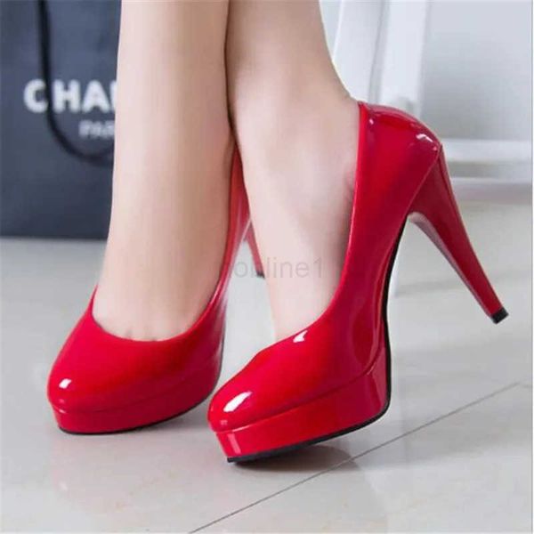 Wen Pumps Fion Classic Patent Leather High H Sapatos Nud Paltform Wen Dress Shoes Plus Tamanho 34-42 Z241211