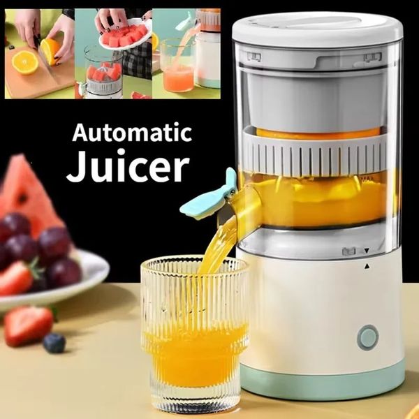 Portable juicer USB rechargeable small household juicer multifunctional electric squeeze fruit kitchen orange juice lemon juice 250116