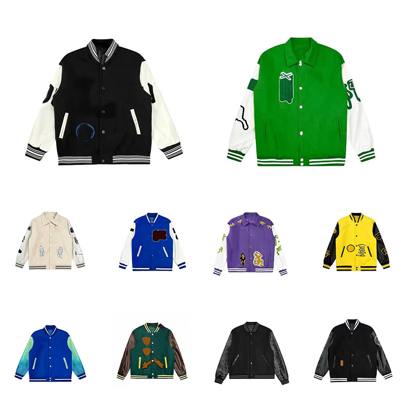 2023 mens designer jackets baseball palms panelled womens jacketies coats towel embroidered guillotine bear mens womens baseball jacket outerwear