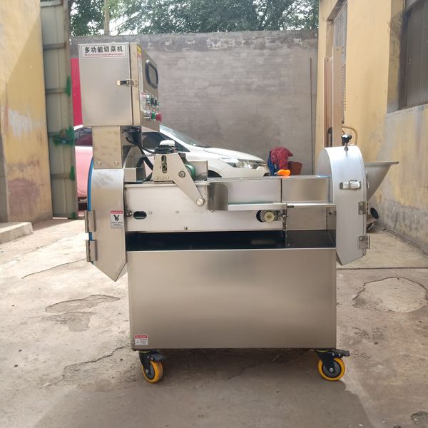 Electric Commercial Vegetable Cutter Fully Automatic Cucumber Potato Beet Radish Shredder