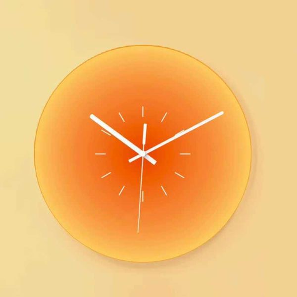 Modern Sunset Wall Clock Silent Non-ticking Battery Operated Decorative Wall Clock Living Room Decoration Totoro clock D clock Y250114