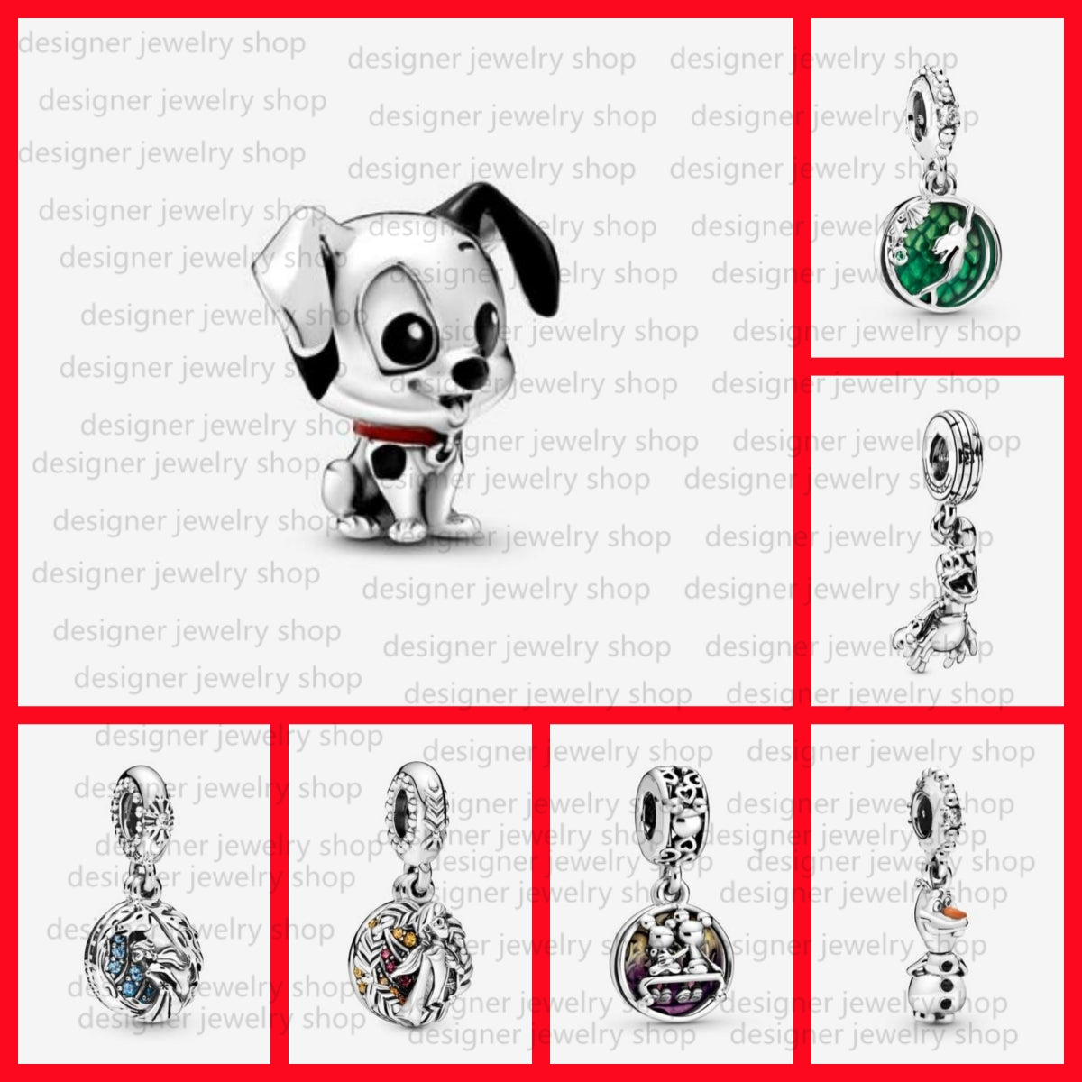 Charms Bracelet Charm:classic cartoon Charm Suitable for Women&#039;s Bracelet DIY Charm Christmas Valentine&#039;s Day Charm