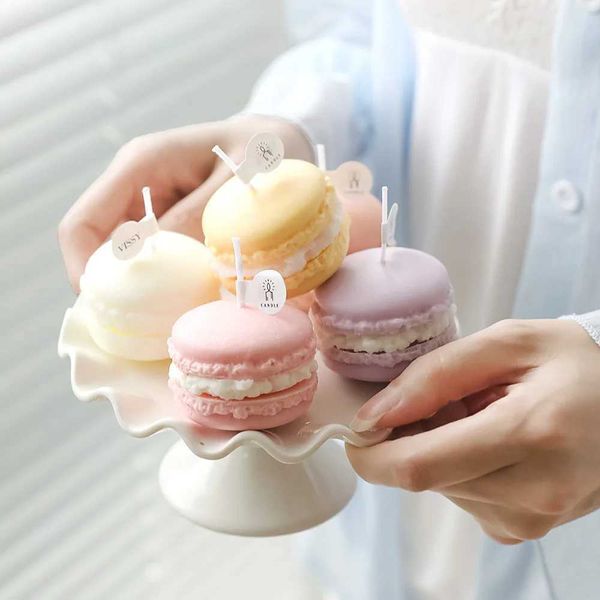Candles Handmade Cute Macarone Candle Fragrance Candle Aromatherapy Wedding Home Decoration Fragrance Candle INS Shooting Props CL241223