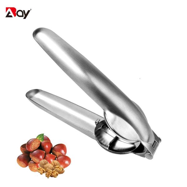 Nutcracker Chesut hine Clip Peeler Nuts Cracker Pecan Walnut Plier Opener 304 Stainless Steel Kitchen Accessories Tools