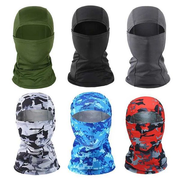 Men Tactical Balaclava Face Mask Summer Sun Protection Bandana Cooling Neck Gaiter Hiking Scarves Motorcycle Cycling Helmet HoodXJ241122