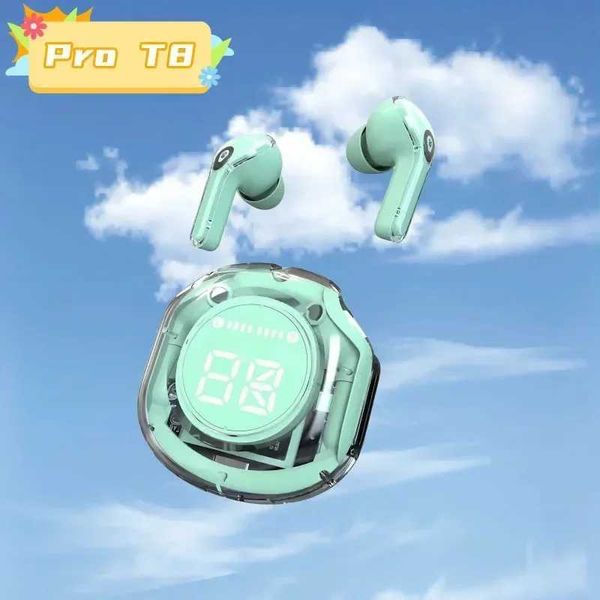 hones T8 Tws Bluetooth Earphones with LED Digital Display Hifi Enc Bt 5.3 Wireless In Ear Earphones Suitable for iPhone Earphones CL250110