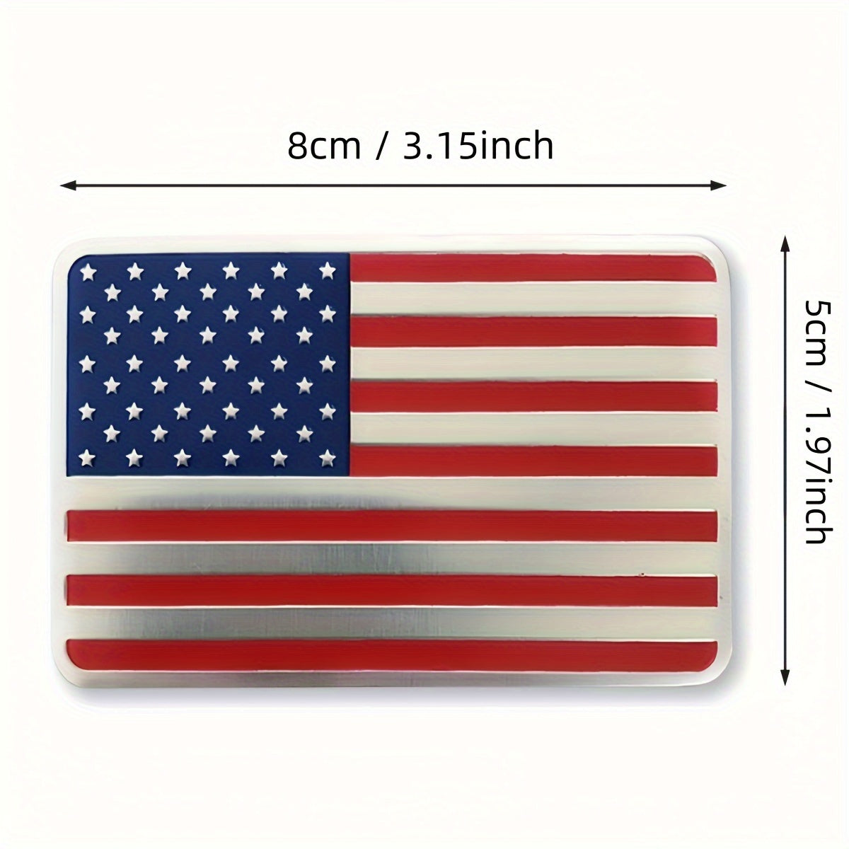 TEMU 3d American Flag Metal Car Sticker Emblem, Patriotic Military Badge Decal For Cars, Trucks, Suvs, Laptops, Windows, Motorcycles - Universal Fit,