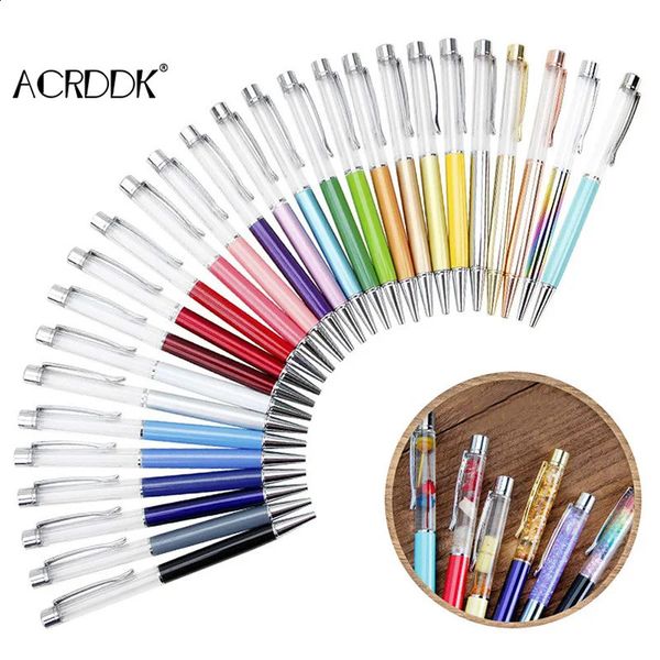 27 PACK Colorful Empty Tube Floating DIY Pens Ballpoint Pens Student Gift Office Supplies Ballpoint Pens Writing Tools Pens 240809