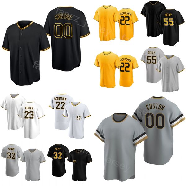 Man Woman Youth Baseball 23 Mitch Keller Jersey Sport 37 Jared Jones 22 McCutchen 55 Jason Delay 44 Rowdy Tellez 32 Henry Davis 18 Michael A