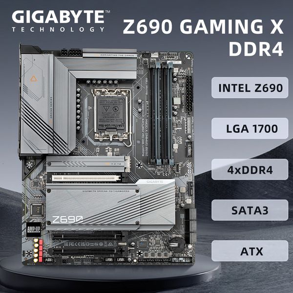 Gigabyte Z690 GAMING X DDR4 Mainboard LGA1700 Socket uses the Intel Z690 Chipset Support i9-12900K i7-12700k CPU DDR4 ATX.