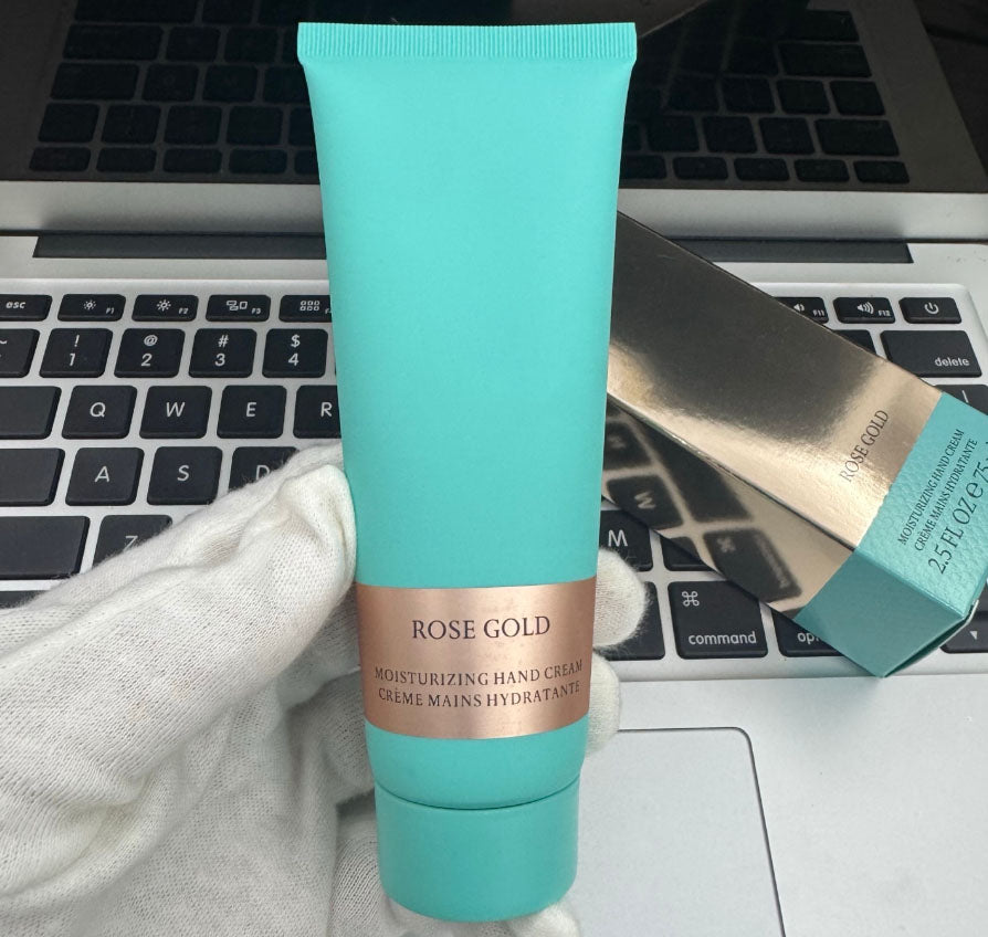 Skin Care Hand Creams 75ml Rose Gold Moisturaing Hand Cream Lotion 2.5oz Creme Mains Hydratante Hands Gels High Quality Fast Delivery