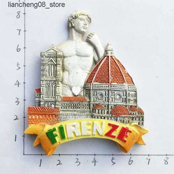 Fridge Magnets BABELEMI Italy Fridge Magnet Souvenir Cattedrale di Santa Maria del Fiore David Resin Refrigerator Magnetic Sticker Decoratio