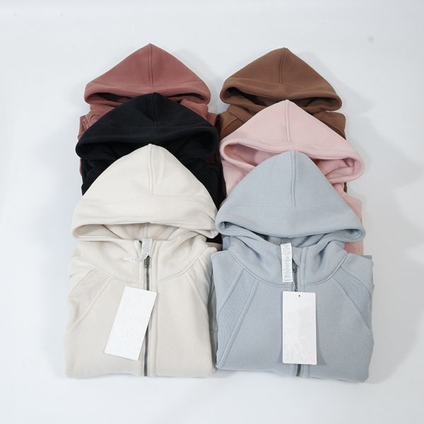 Womens Yoga Scuba Half Zip Hoodie Sports and Leisure Womens Gym Workout Clothing Yoga Wear Coat Winter Jackets Long Sleeve Top Sportswear