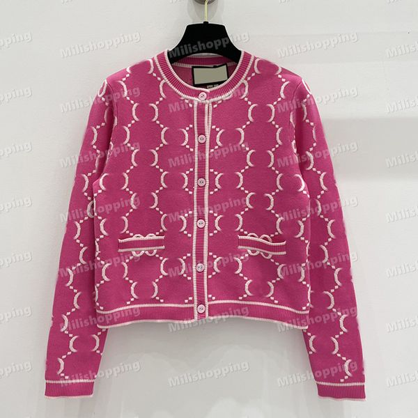 Women Designer Sweaters Knit Sweatshirt Crew Neck Long Sleeve Cardigan Letter Embroidery Clothing