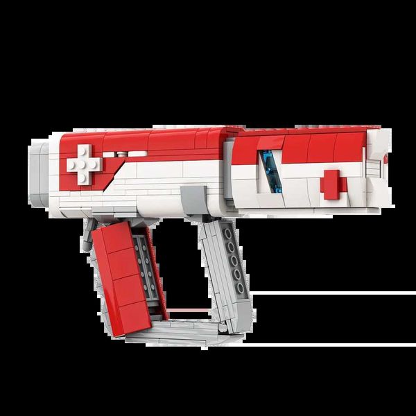 Blocks Gobrick MOC Apex Legends Health Syringe Prop Brick Model Apex Red Medical Gun Apex Hero Building Block Set Toy Y241228FOQ8