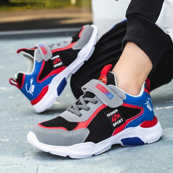 Tênis Four Seasons Childrens Moda Sports Shoes Boys Running Leisure Sapatos infantis respiráveis para crianças Sapatos leves Lightwers L24