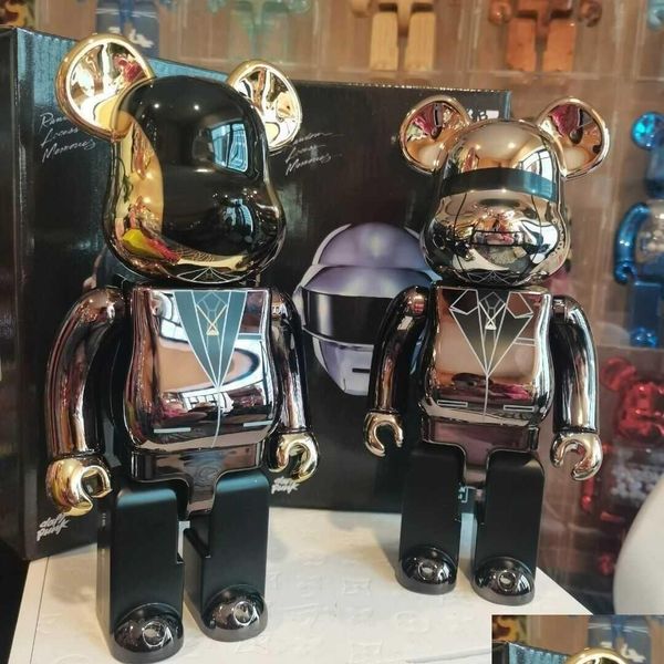 Other Toys Novelty Games Bearb Daft Punk 400 28Cm Joint Bright Face Violence Bear 3D Original Ornament Gloomy Statue Model Decoration Drop D