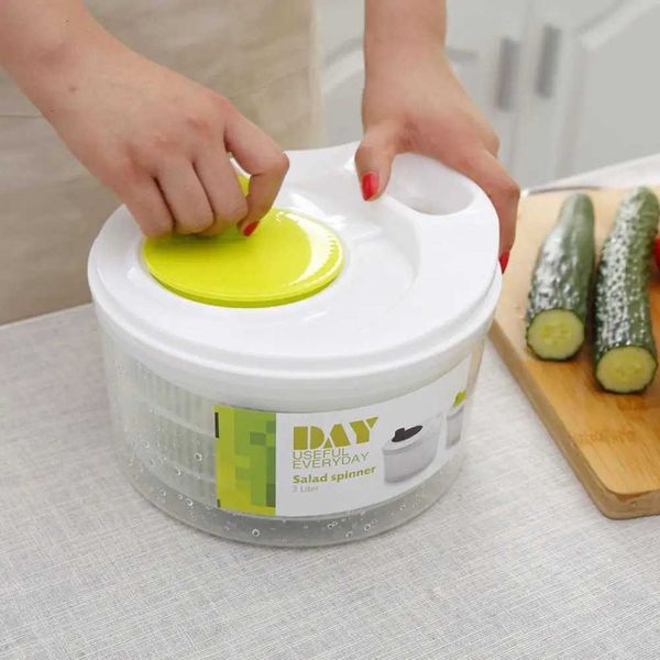 Girador de salada grande com tigela Spinner Bump Bump BPA Free for Kitchen Tools para lavar a limpeza de vegetais verdesxj240903