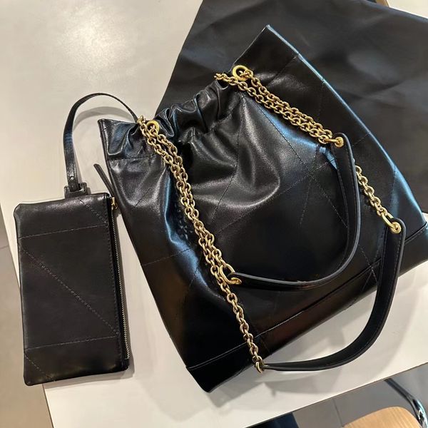 Genuine Leather Chain Shoulder womans Bags Luxury Brand Designer Fashion Womesn Cowhide Shopping Tote New Purses And Handbags Large Capacity