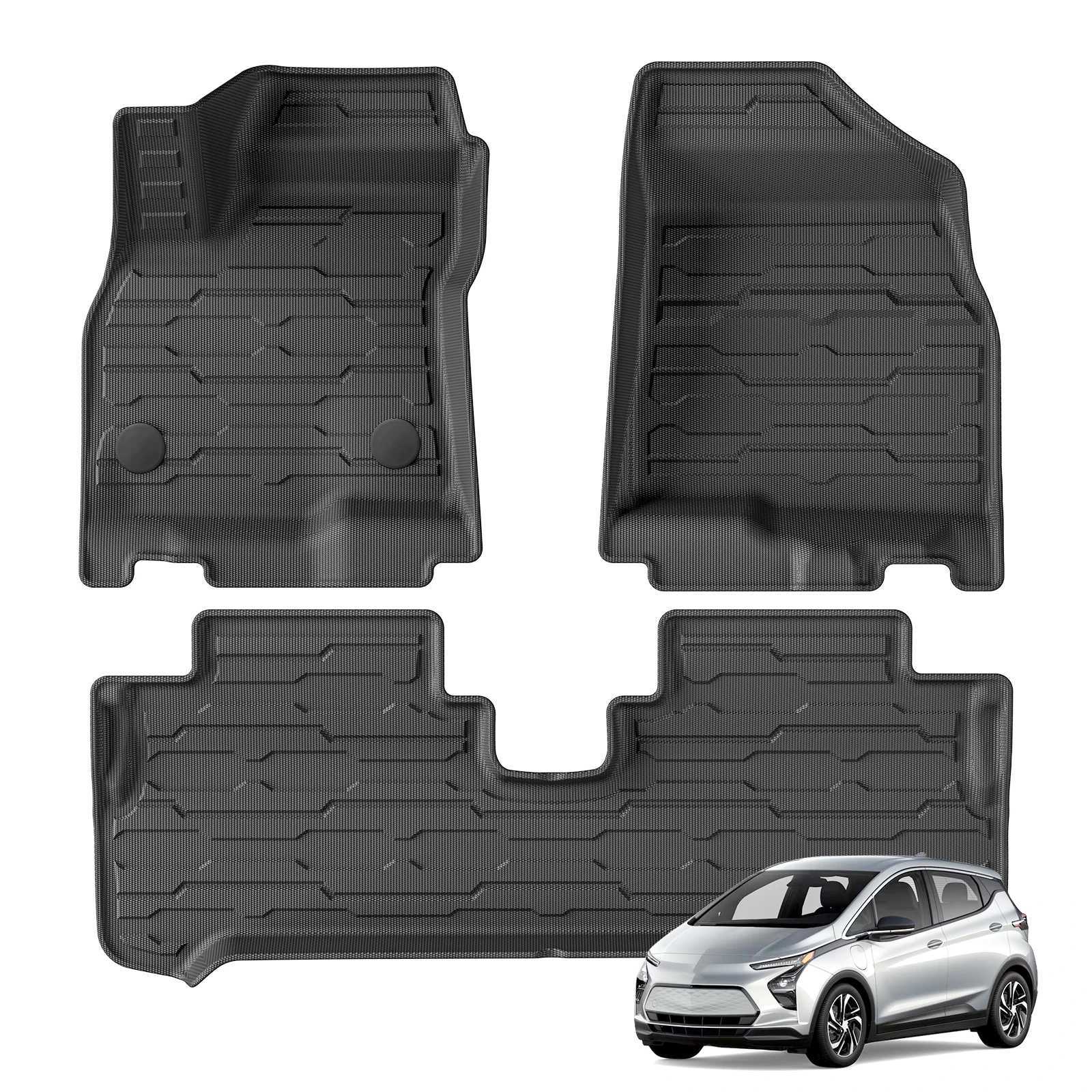 for Chevrolet Chevy Bolt EV 2022 2023 2024 Car Floor Mats Cargo Liner Trunk Pad TPE 3D Left Hand Drive R250606