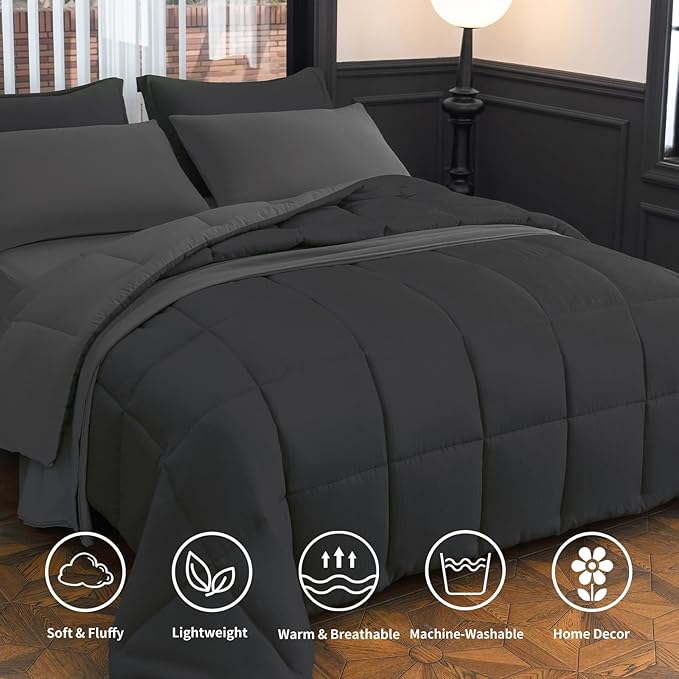 Two-color patchwork quilt set of eight pieces, bed skirt, bed hat, quilt, pillowcase, pillowcase, bed sheet, designer style light luxury