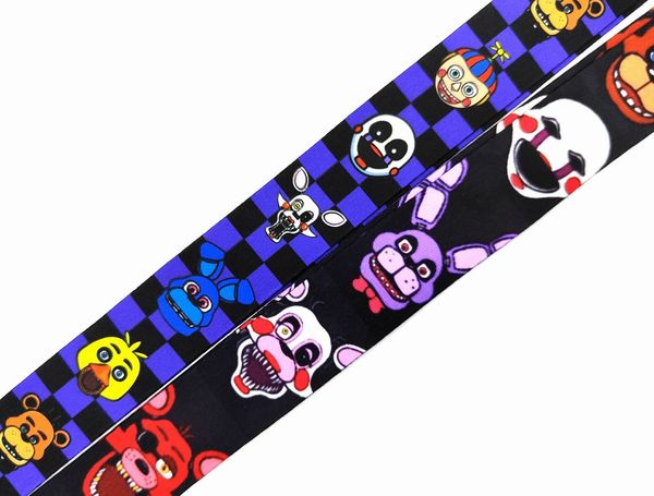 H-18 Halloween Keychains Horror Movie Chucky Face Lanyard for Handbags Keys Chain ID Card Cover Pass Phone Charm Badge Holder Straps Gift