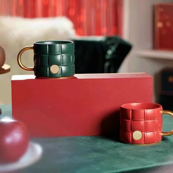 Bronze Ceramic Coffee Mugs Milk Drinks Juices Available Home Office Gifts Girls Cup Mug Cups 241128