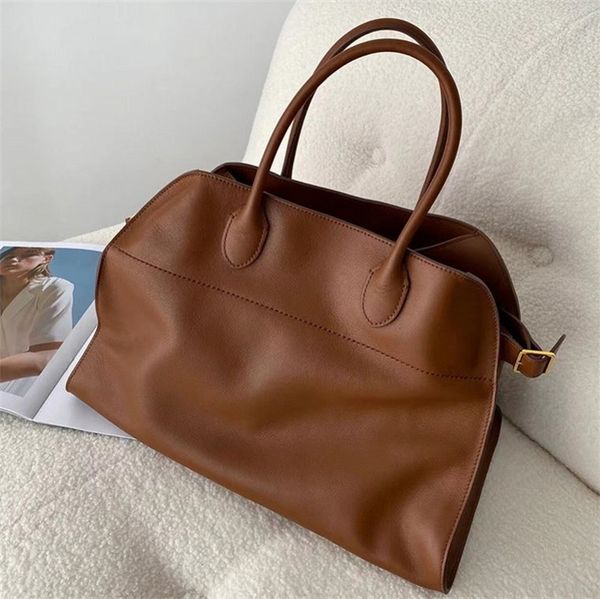 Shoulder Bags Large designer bags margaux real leather tote bag commuter travel shoulder bag brown black suede clutch bags leisure popular x
