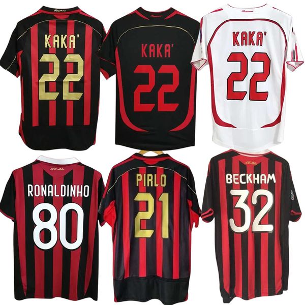 90 91 Retro shirts SOCCER JERSEYS 95 96 97 Gullit 01 02 03 12 14 15 2006 2009 2010 Maldini Van Basten Football KAKA 06 07 PIRLO RONALDINHO B