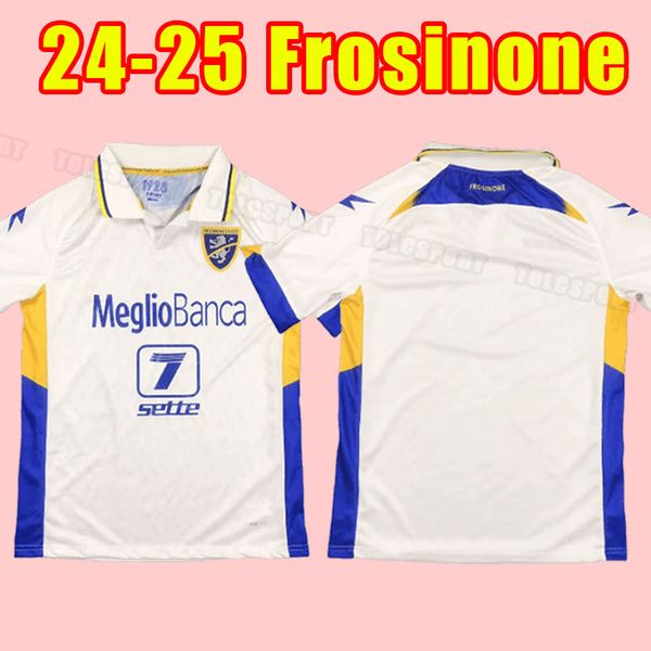 24 25 Frosinone Mens Soccer Jerseys CHEDDIRA BAEZ ROMAGNOLI OKOLI KAIO JORGE CASO MAZZITELLI Home Away 3rd 4th Football Shirts Short Sleeve