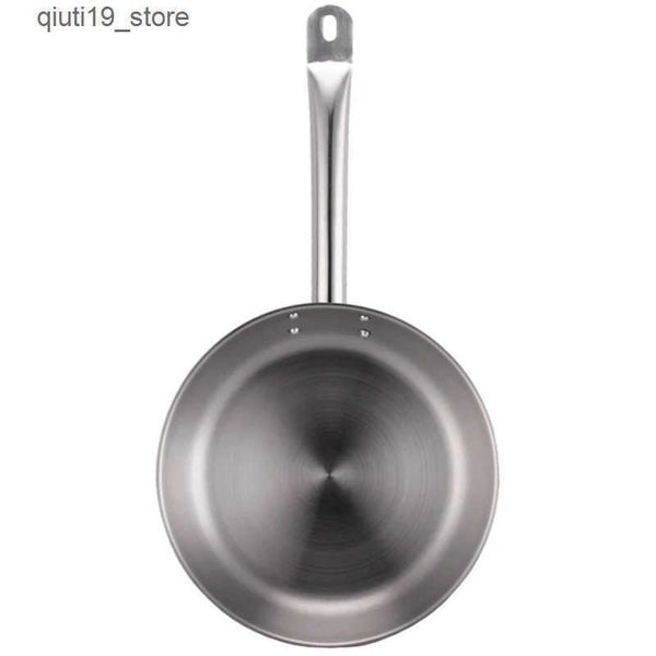 Pans A50I Kitchen 20cm Induction Frying Pan Stainless Steel Frying Pan Cookware Accessories Cooking Tools J241207