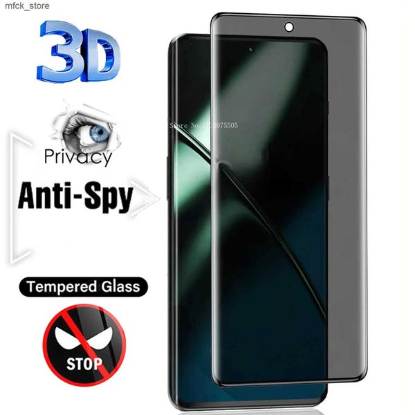 Cell Phone Protectors 3D Curved Privacy 9H Tempered Glass For Mi 14 Note 10 11 12 12S 12X 13 Ultra Lite Anti Spy Peep Screen Protector J2412