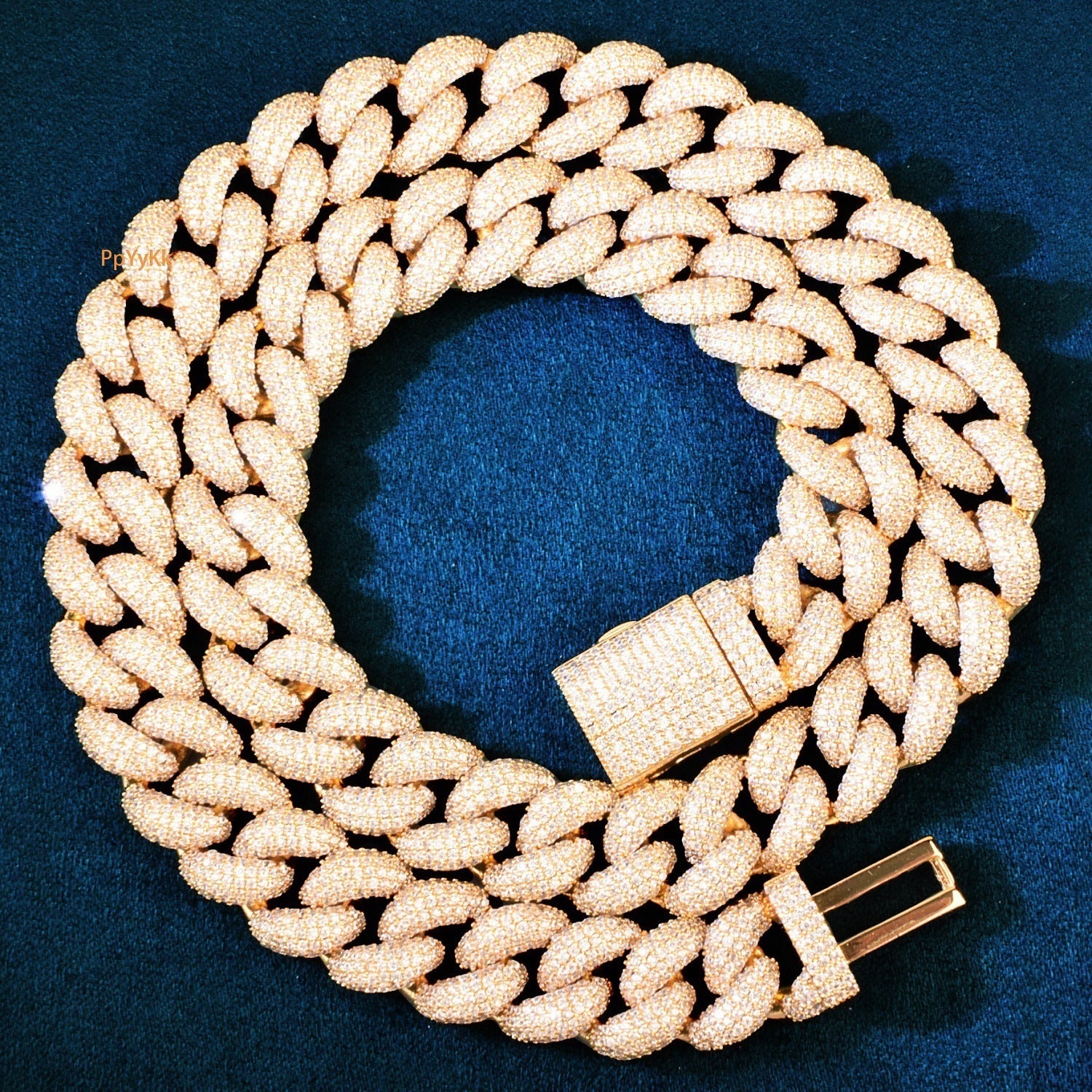 14mm Luxury VVS Moissanite Iced Out Hip Hop Bubble Cuban Chain Multi-Size Edgy Bling Statement Jewelry Passes the Diamond Tester