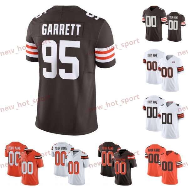 Myles Garrett Custom Football Jersey Nick Chubb David Njoku Joel Bitonio Joe Thomas Bernie Kosar Jeremiah Owusu-Koramoah Denzel Ward Clay Matthews D