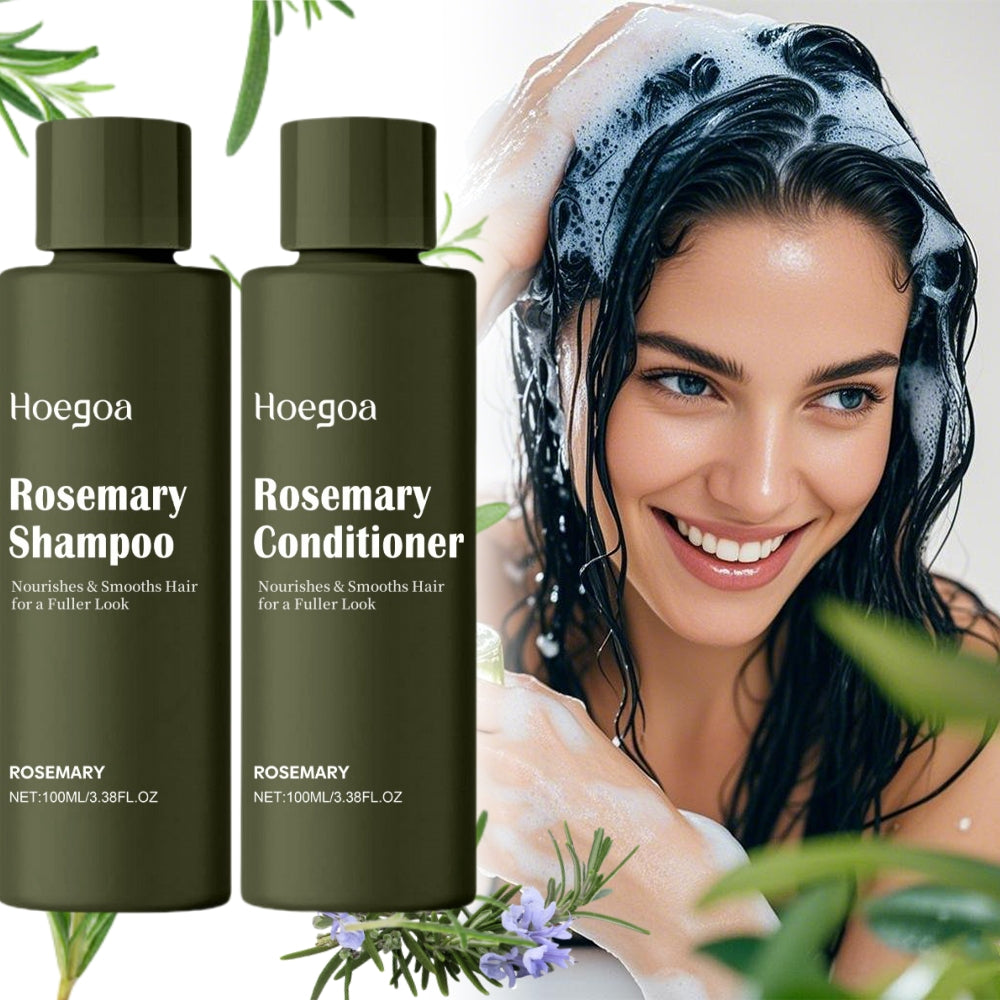 TEMU 1set Rosemary Shampoo And Conditioning Set With Lemon And Tocopherol For Dry And Damaged Hair, Moisturizing And Smoothing Shampoo, Gently
