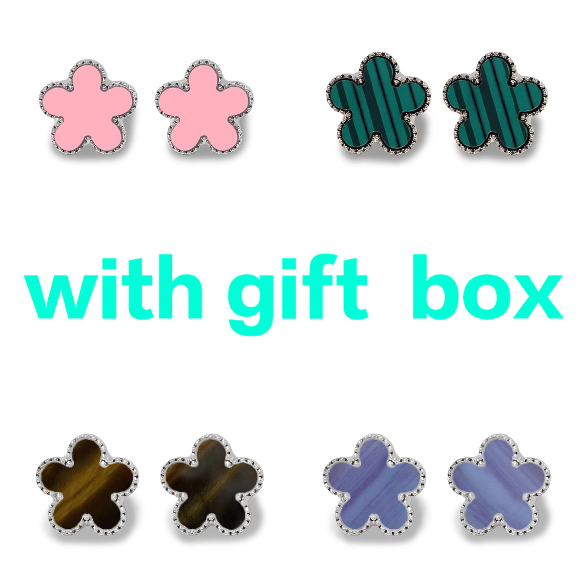 luxury earrings women designer designer jewelry 15mm flower clover earrings 18k gold earing silver jewellery stainless steel earring womens earings