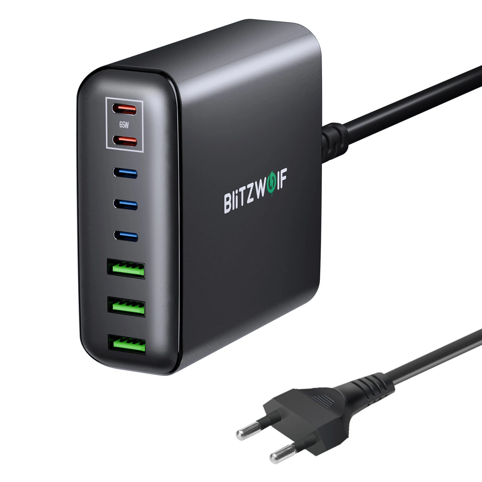 [GaN Tech] Blitzwolf® BW-S26 250W 8-Port USB PD Charger 3USB-A+5USB-C PD3.0 QC3.0 AFC FCP PPS APPLE Fast Charging Deskto