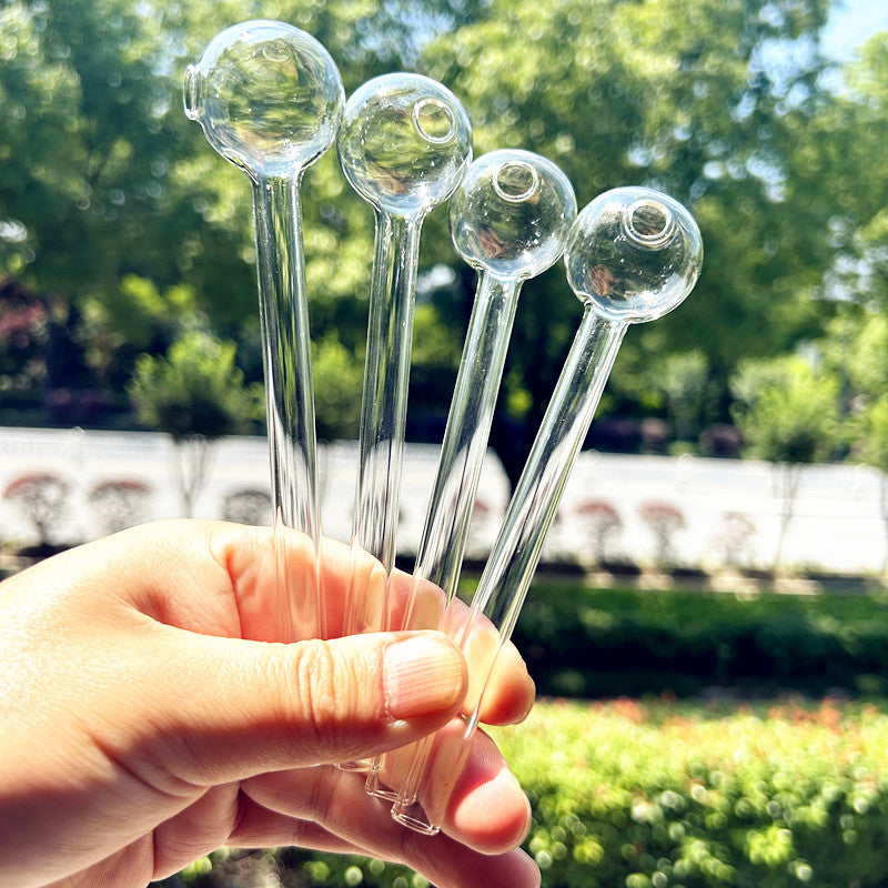 6 Inch Glass Oil Burner Pipe Water Bongs Clear Bubble Pyrex Glass Pipes For Tobacco Smoking Accessories