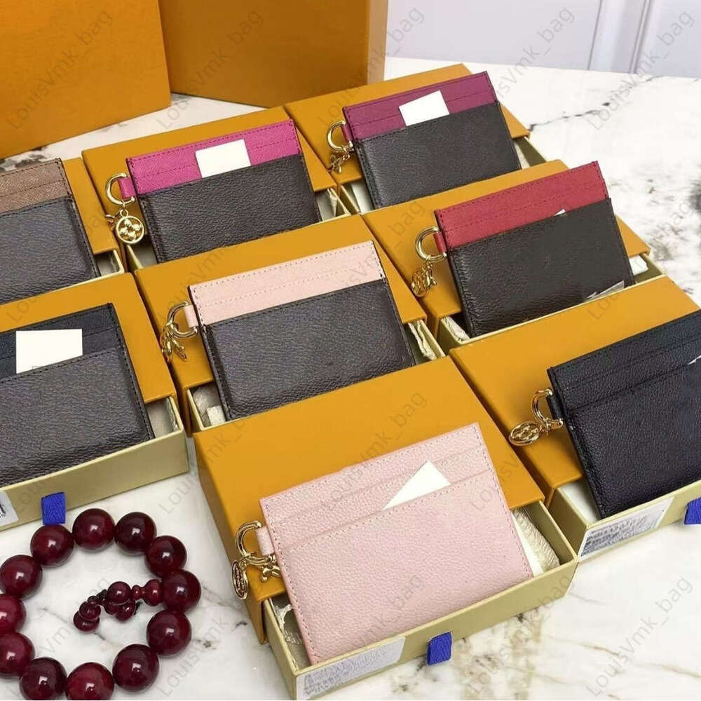 Luxury Bag Card Holder Designer Wallet Coin Purse Mini For Women Wallets Genuine Leather Louist Cvuittonbag Men Credit Card Passport Wallet 9A4