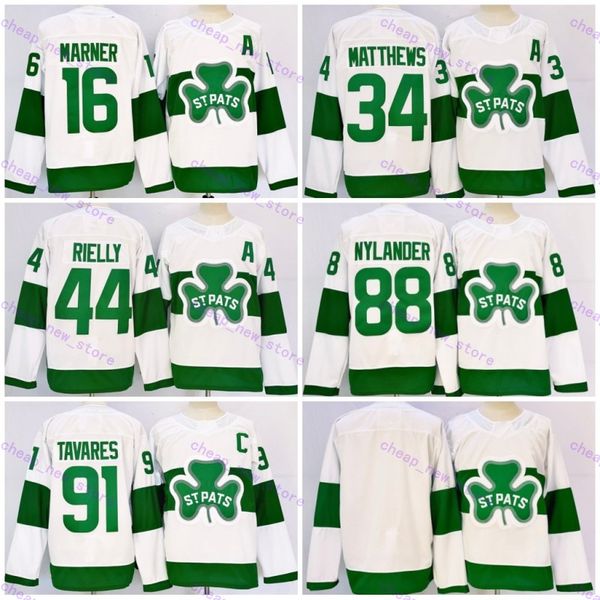 St. Pats Reverse Retro 2.0 Reversible Hockey Jerseys Auston Matthews Mitchell Marner Morgan Rielly William Nylander John Tavares Bunting Mar