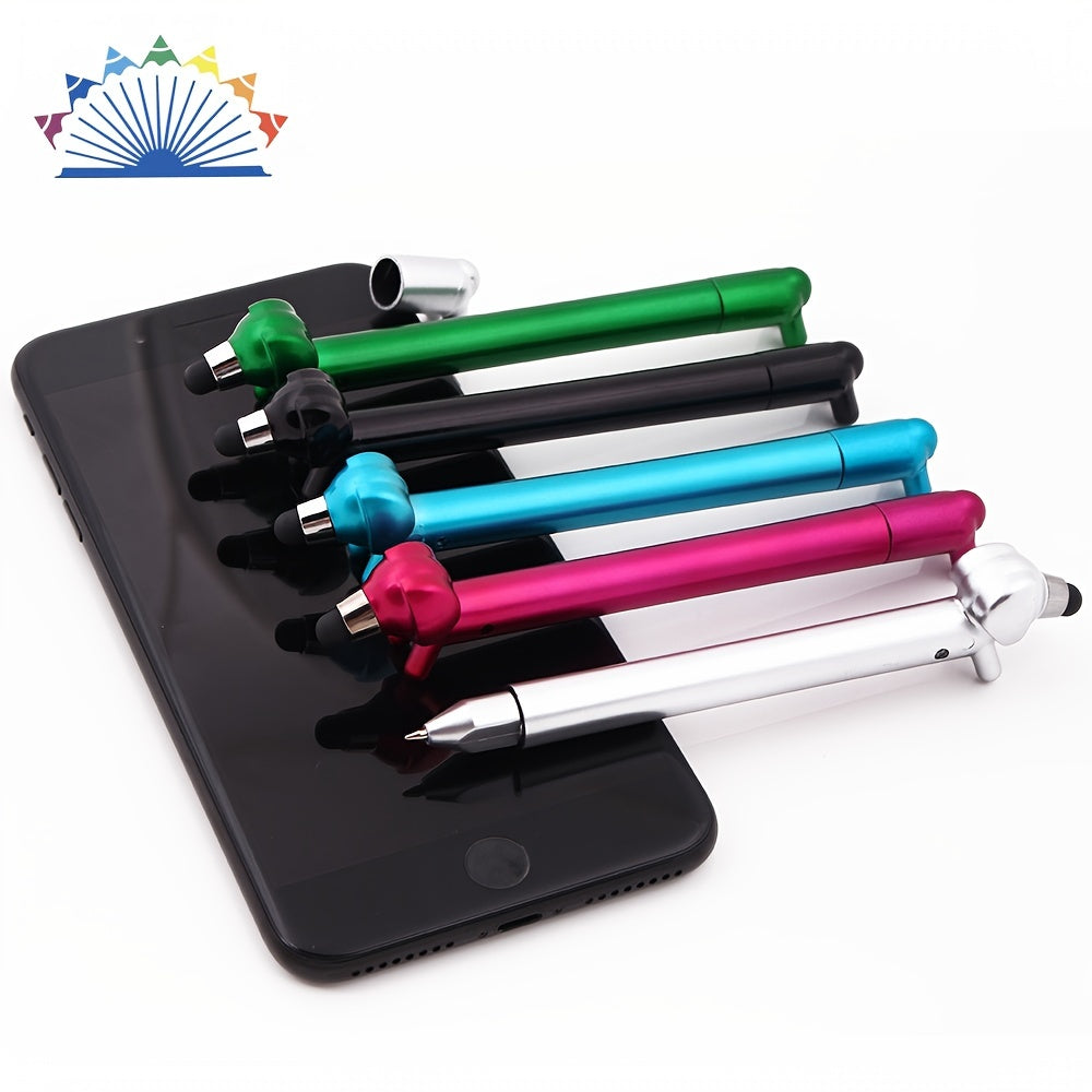 TEMU 5pcs Set Of Cute And Fun Round Ballpoint Pens In Of Cute Puppies, Retractable Medium Size, Fun Stationery Gift For Students And Adults,