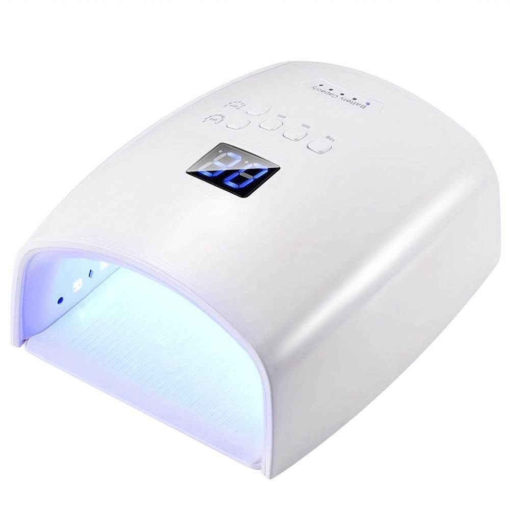 TEMU Rechargeable Nail Lamp 33leds Nail Dryer For All Gel Nail Polish With 4 Timer Settings Nail Art Manicure Tools, Salon Equipment, Nail Drying